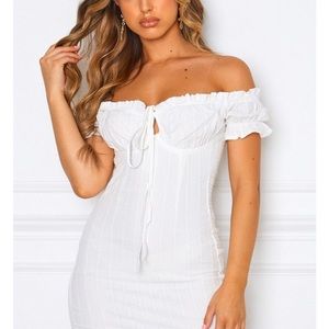 Whitefox Boutique Force of Nature Mini Dress in White